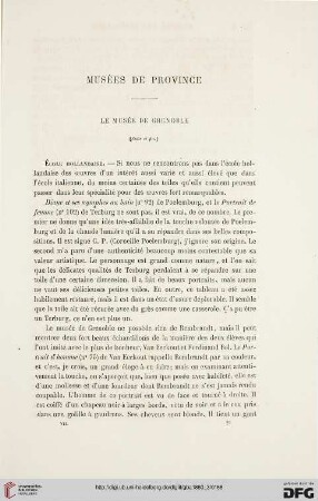 7: Le Musée de Grenoble, [2] : musées de province