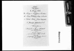 Korrespondenz mit Prinz Paul sowie dessen Verweigerung der Zustimmung zur Vermählung (1845)