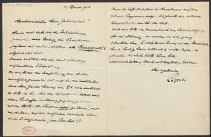 Brief an B. Schott's Söhne : 01.04.1913
