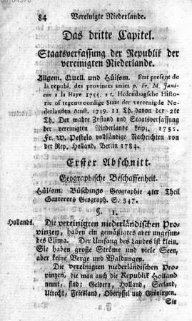 Erster Abschnitt. Geographische Beschaffenheit