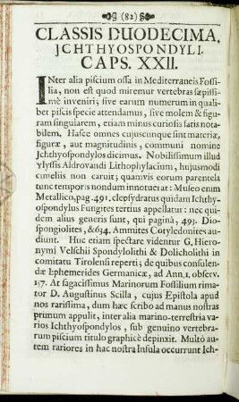 Classis Duodecima. Ichthysopondyli.