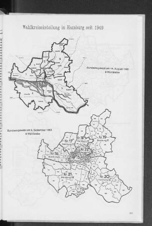 Wahlkreiseinteilung in Hamburg seit 1949