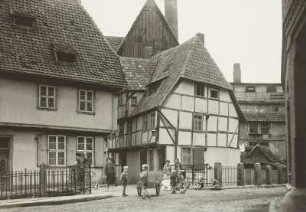 Quedlinburg. Straßenszene in der Wordgasse