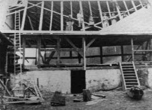 Wilsdruff-Blankenstein. Ober- oder Krillemühle, Abbruch der Schneidemühle 1919, Repro