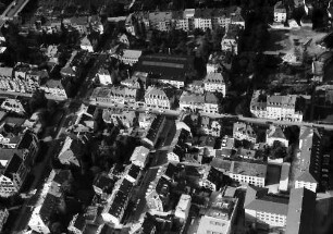 Freiburg: Talstraße, zwischen Günterstalstraße und Glümerstraße, von Süden