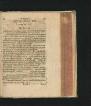 Disputatio XIX. Titulus IV. De Iniuriis.