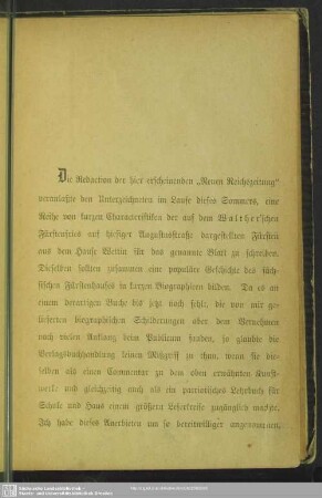 Einleitung des Verfassers