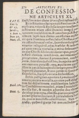 De Confessione Articulus XI.