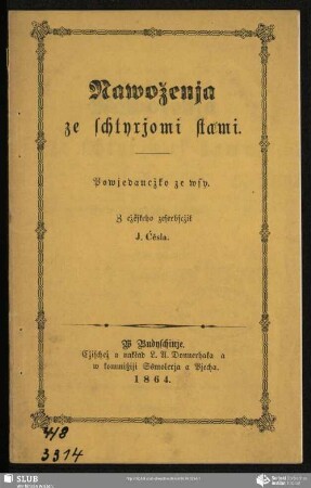 Nawoženja ze schtyrjomi stami : Powjedancžko ze wsy