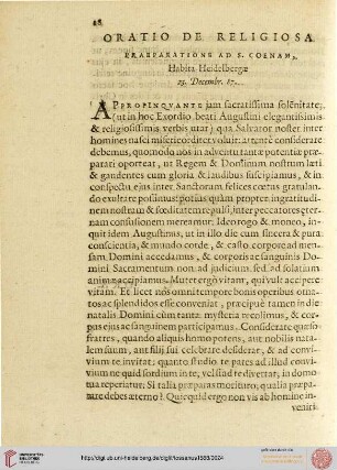 Oratio de religiosa