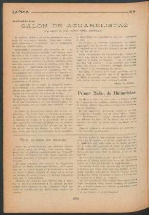 Artisticas : Salón de acuarelistas