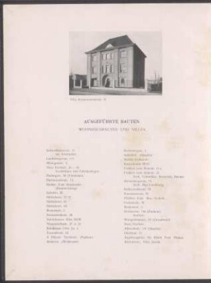 Ausgeführte Bauten