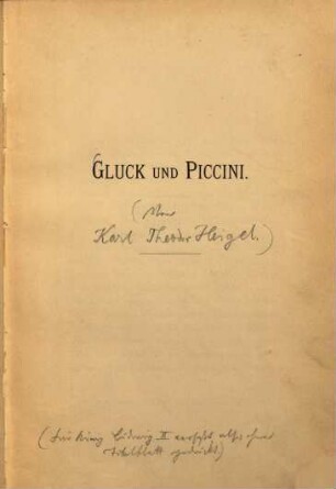 Gluck und Piccini