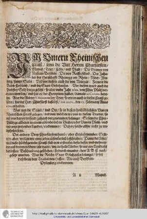 Im untern Rheinischen Craisz