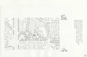 Volksbildungszentrum (Diplomarbeit bei Kurt Dübbers): Lageplan 1:500