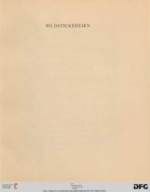 Bildstickereien (Nr. 271-294)