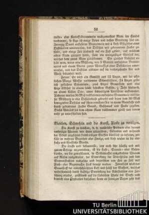 Bleichen, Schwefeln und die Kunst, Flecke zu vertilgen