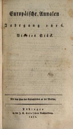 Europäische Annalen. 1816, 2