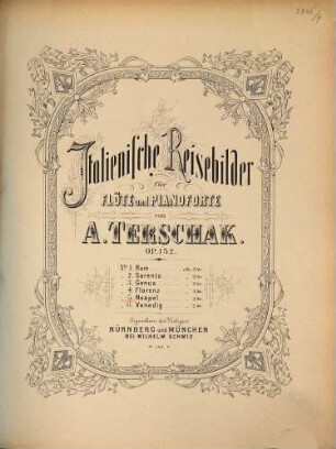 Italienische Reisebilder : für Flöte u. Pianoforte ; op. 152, 5. Neapel