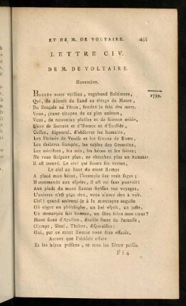 455-465, Lettre CIV.-CVI.