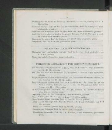 Philologie, Achäologie Und Sprachwissenschaft.