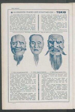 Máscaras utilizadas no teatro japonês