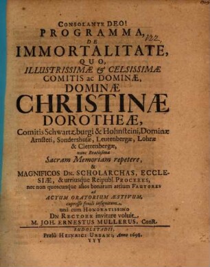 Programma de immortalitate
