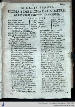 Dicha y desdicha del nombre
