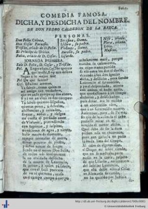 Dicha y desdicha del nombre
