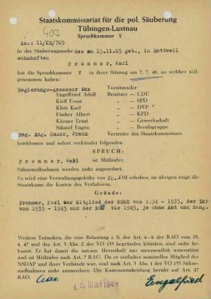 Frommer, Karl