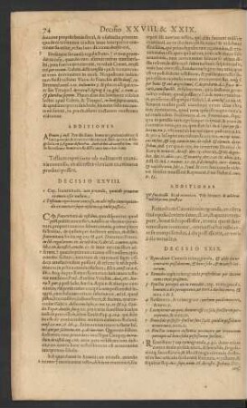 Decisio XXVIII.
