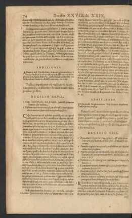 Decisio XXVIII.