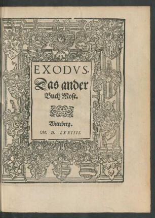 Exodus. Das ander Buch Mose.