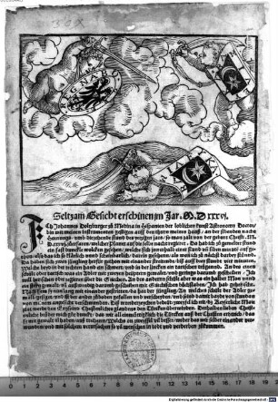 Seltzam Gesicht erschinin im Jar. M.DXXXVI.