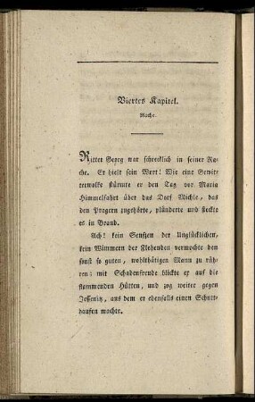 Viertes Kapitel. Rache.