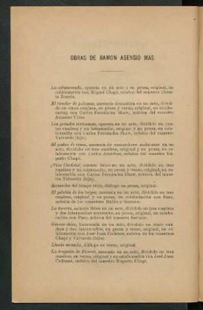 Obras de Ramón Asensio Más