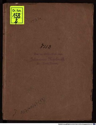Ein Predig bey der Leych ... Jac. Andreae Probst und Cantzlers bey der Universitet zu Tübingen