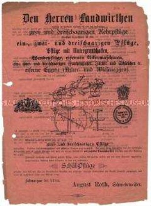 Zwei- und dreischarige Pflüge