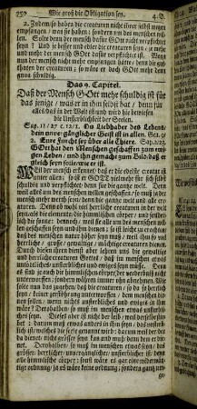 Das 9. Capitel. Daß der Mensch Gott mehr schuldig ist für das jenige, was er in ihm selbst hat, [...].