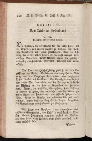 Kapitel III. Vom Triebe der Hochachtung.