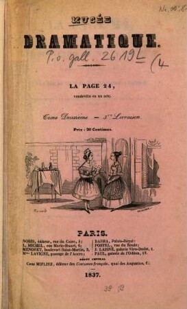 La page 24, ou les souvenirs de ma grand'mère : comédie-vaudeville en un acte