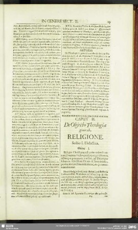 Caput II. De Obiecto Theologiae generali, Religione