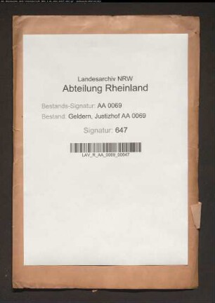 Prälat zu Siegburg gegen Drost von Straelen Graf von Varo wegen Jurisdiktionsstreitigkeiten