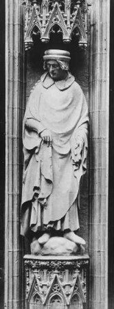 Amiens, Kathedrale, Statue des Jean Bureau (gestorben 1400)
