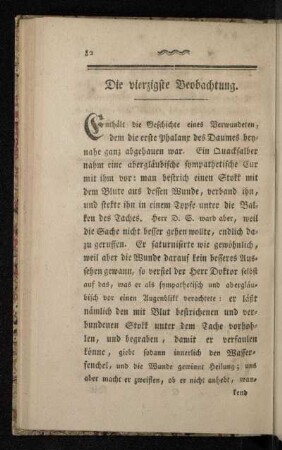 Die vierzigste Beobachtung.