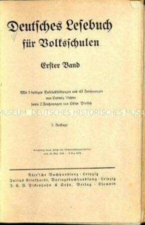 Deutsches Lesebuch für Volksschulen