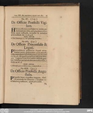 Tit. XVII. (I. 37.) De Officio Praefecti Augustalis.