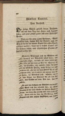 Fünftes Kapitel. Vom Antichrist.