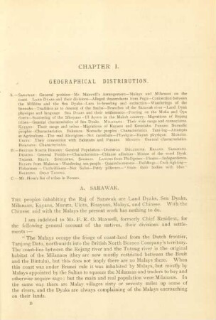 Chapter I. Geographical distribution