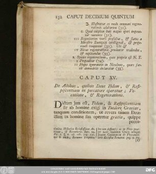 Caput XV. De Actibus, quibus Deus Fidem, & Resipiscentiam in peccatore operatur; Vocatione, & Regeneratione.